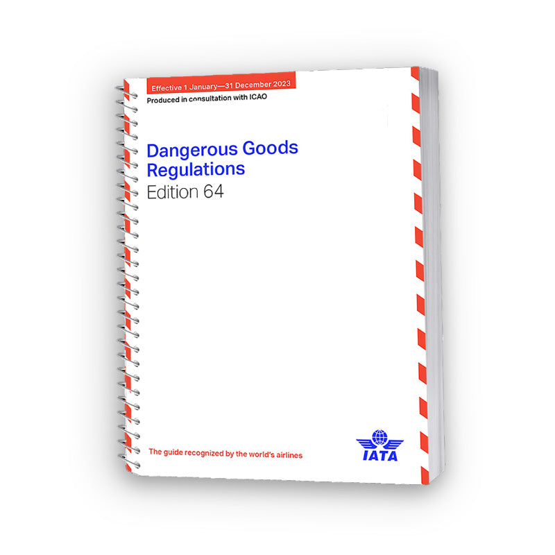 64th Edition IATA (Spiral Bound) Dangerous Goods Regulations 2023 (Cod