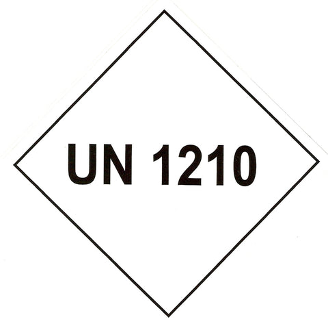 Package Label 100mmx100mm UN1210 Rolls of 250 (Code VUN1210)