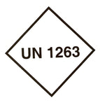 Package Label 100mmx100mm  UN1263 Rolls of 250 (Code VUN1263)