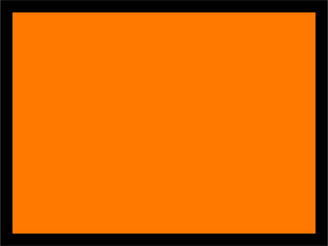Placard/Container Label 400mmx300mm  Orange Rectangle (Code OR400)