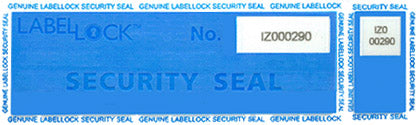 Security Seal, Self Adhesive, No Residue, Tamper Evident, Counterpart Label Roll of 250 (Code SEALA148)