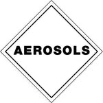Package Label 100mmx100mm Aerosols Rolls of 250 (Code VA)