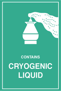 Handling Label 75mmx110mm  Cryogenic Liquid Rolls of 250 (Code VC)