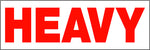 Heavy Label - 150mm x 50mm - Strip of 10 Code SVH (£1.00 Inc VAT)