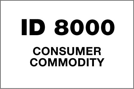 Handling Label 150mmx100mm  ID 8000 Consumer Commodity Rolls of 250 (Code VID8000)