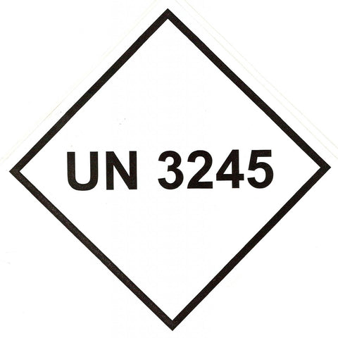 Package Label 100mmx100mm  UN3245 Rolls of 250 (Code VUN3245)