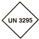 Package Label 100mmx100mm  UN3295 Rolls of 250 (Code VUN3295)