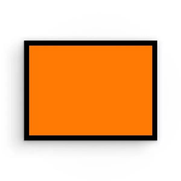 Placard/Container Label 400mmx300mm Orange Rectangle (Code OR400)