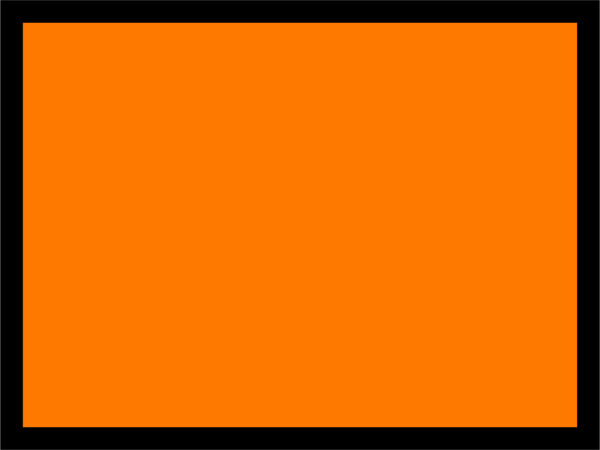 Placard/Container Label 400mmx300mm  Orange Rectangle (Code OR400)